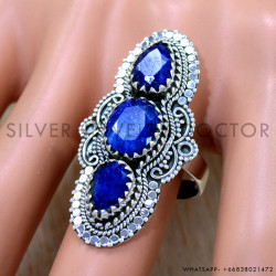 Sapphire 925 Sterling Silver Ring (SJWR-2522)