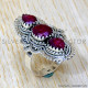 Ruby 925 Sterling Silver Ring (SJWR-2526) Ruby 925 Sterling Silver Ring (SJWR-2526)