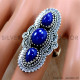 Lapis Lazuli 925 Sterling Silver Ring (SJWR-2529) Lapis Lazuli 925 Sterling Silver Ring (SJWR-2529)