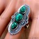 Malachite 925 Sterling Silver Ring (SJWR-2530) Malachite 925 Sterling Silver Ring (SJWR-2530)