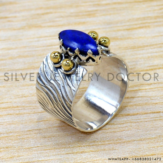 Lapis Lazuli 925 Sterling Silver Ring (SJWR-2533) Lapis Lazuli 925 Sterling Silver Ring (SJWR-2533)