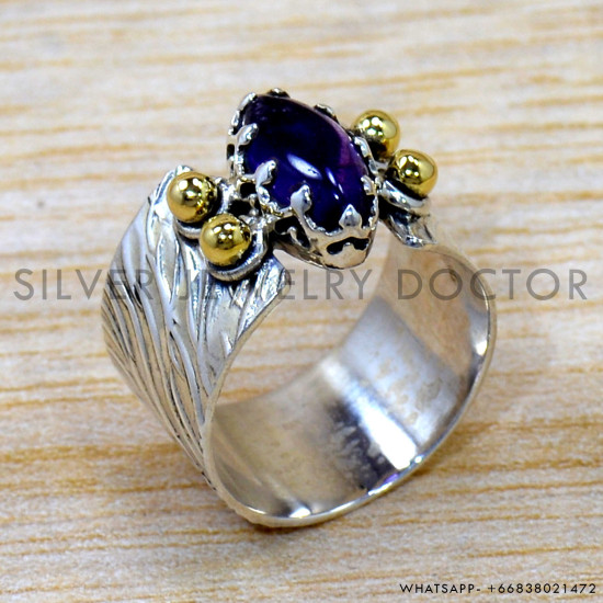 Amethyst 925 Sterling Silver Ring (SJWR-2536) Amethyst 925 Sterling Silver Ring (SJWR-2536)
