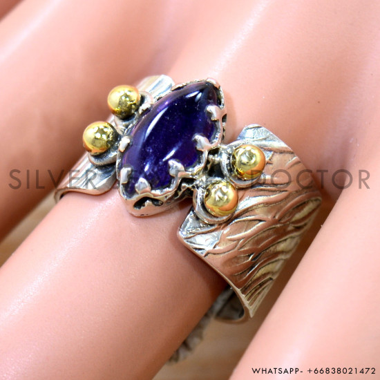 Amethyst 925 Sterling Silver Ring (SJWR-2536) Amethyst 925 Sterling Silver Ring (SJWR-2536)