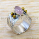 Rose Quartz 925 Sterling Silver Ring (SJWR-2537) Rose Quartz 925 Sterling Silver Ring (SJWR-2537)