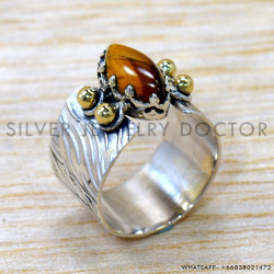 Tiger Eye 925 Sterling Silver Ring (SJWR-2538) Tiger Eye 925 Sterling Silver Ring (SJWR-2538)