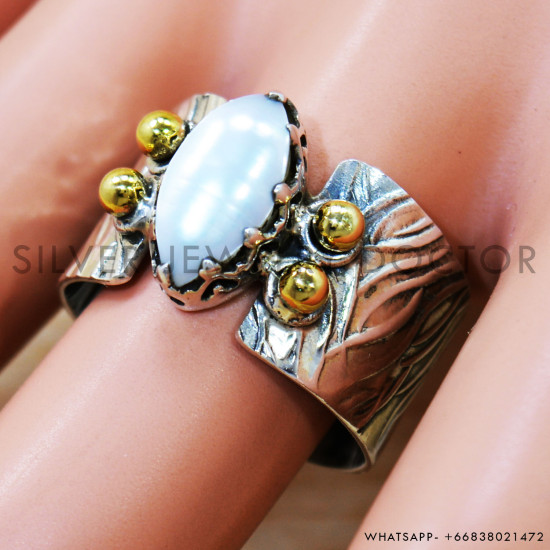 Pearl 925 Sterling Silver Ring (SJWR-2541) Pearl 925 Sterling Silver Ring (SJWR-2541)