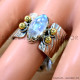 Rainbow Moonstone 925 Sterling Silver Ring (SJWR-2542) Rainbow Moonstone 925 Sterling Silver Ring (SJWR-2542)