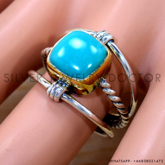 Turquoise 925 Sterling Silver Ring (SJWR-2543) Turquoise 925 Sterling Silver Ring (SJWR-2543)