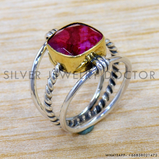 Ruby 925 Sterling Silver Ring (SJWR-2546) Ruby 925 Sterling Silver Ring (SJWR-2546)