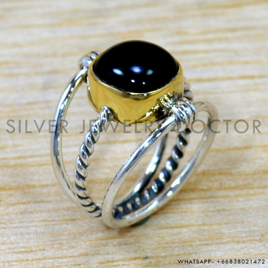 Black Onyx 925 Sterling Silver Ring (SJWR-2550) Black Onyx 925 Sterling Silver Ring (SJWR-2550)
