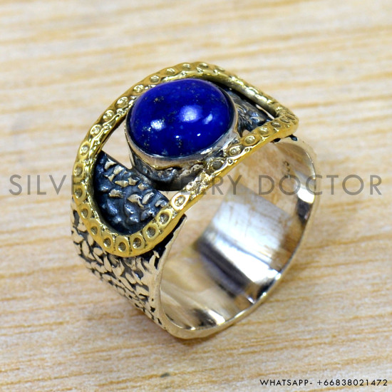 Lapis Lazuli 925 Sterling Silver Ring (SJWR-2551) Lapis Lazuli 925 Sterling Silver Ring (SJWR-2551)