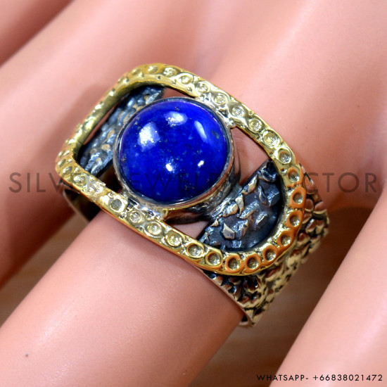Lapis Lazuli 925 Sterling Silver Ring (SJWR-2551) Lapis Lazuli 925 Sterling Silver Ring (SJWR-2551)
