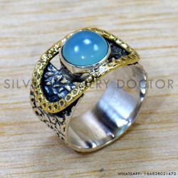 Chalcedony 925 Sterling Silver Ring (SJWR-2555) Chalcedony 925 Sterling Silver Ring (SJWR-2555)