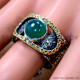 Green Onyx 925 Sterling Silver Ring (SJWR-2557) Green Onyx 925 Sterling Silver Ring (SJWR-2557)