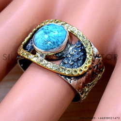 Turquoise 925 Sterling Silver Ring (SJWR-2560)