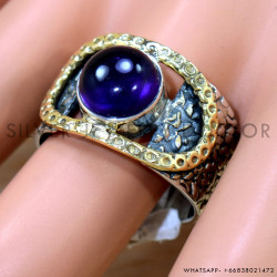 Amethyst 925 Sterling Silver Ring (SJWR-2561)