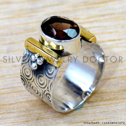 Smoky Quartz 925 Sterling Silver Ring (SJWR-2567) Smoky Quartz 925 Sterling Silver Ring (SJWR-2567)