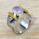 Rose Quartz 925 Sterling Silver Ring (SJWR-2572) Rose Quartz 925 Sterling Silver Ring (SJWR-2572)