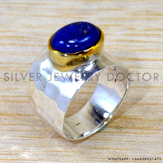 Lapis Lazuli 925 Sterling Silver Ring (SJWR-2574) Lapis Lazuli 925 Sterling Silver Ring (SJWR-2574)