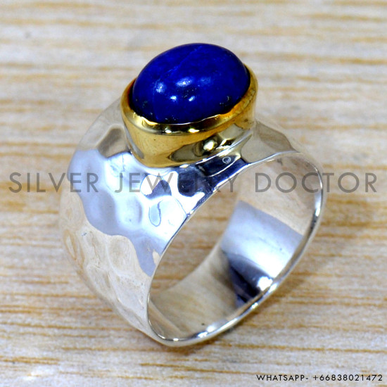 Lapis Lazuli 925 Sterling Silver Ring (SJWR-2577) Lapis Lazuli 925 Sterling Silver Ring (SJWR-2577)