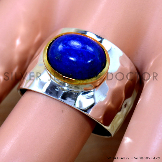 Lapis Lazuli 925 Sterling Silver Ring (SJWR-2577) Lapis Lazuli 925 Sterling Silver Ring (SJWR-2577)