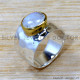 Rainbow Moonstone 925 Sterling Silver Ring (SJWR-2579) Rainbow Moonstone 925 Sterling Silver Ring (SJWR-2579)
