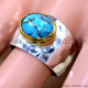 Copper Turquoise 925 Sterling Silver Ring (SJWR-2582) Copper Turquoise 925 Sterling Silver Ring (SJWR-2582)