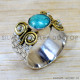 Turquoise 925 Sterling Silver Ring (SJWR-2587) Turquoise 925 Sterling Silver Ring (SJWR-2587)