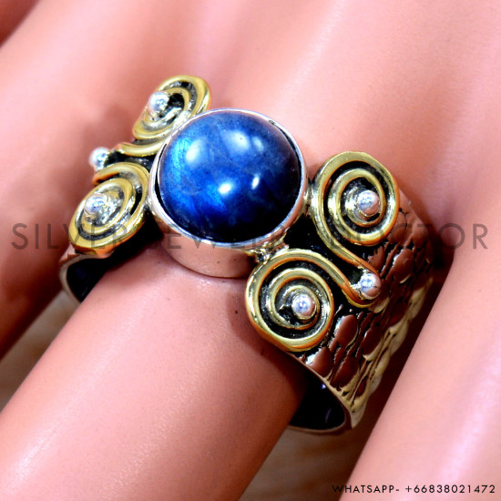 Labradorite 925 Sterling Silver Ring (SJWR-2591)