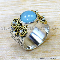 Chalcedony 925 Sterling Silver Ring (SJWR-2593) Chalcedony 925 Sterling Silver Ring (SJWR-2593)