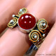 Carnelian 925 Sterling Silver Ring (SJWR-2594) Carnelian 925 Sterling Silver Ring (SJWR-2594)
