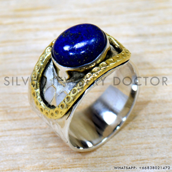 Lapis Lazuli 925 Sterling Silver Ring (SJWR-2600) Lapis Lazuli 925 Sterling Silver Ring (SJWR-2600)