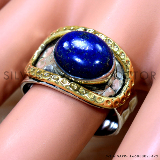 Lapis Lazuli 925 Sterling Silver Ring (SJWR-2600) Lapis Lazuli 925 Sterling Silver Ring (SJWR-2600)