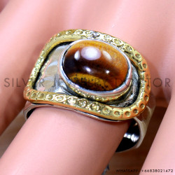 Tiger Eye 925 Sterling Silver Ring (SJWR-2603)