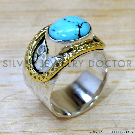 Turquoise 925 Sterling Silver Ring (SJWR-2604) Turquoise 925 Sterling Silver Ring (SJWR-2604)