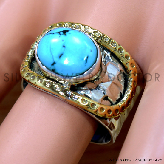 Turquoise 925 Sterling Silver Ring (SJWR-2604) Turquoise 925 Sterling Silver Ring (SJWR-2604)