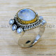 Rainbow Moonstone 925 Sterling Silver Ring (SJWR-2610) Rainbow Moonstone 925 Sterling Silver Ring (SJWR-2610)