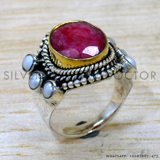 Pearl 925 Sterling Silver Ring (SJWR-2613) Pearl 925 Sterling Silver Ring (SJWR-2613)