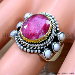 Pearl 925 Sterling Silver Ring (SJWR-2613)