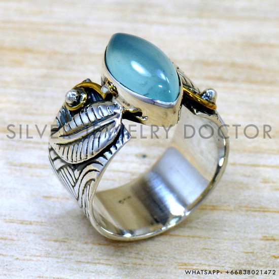 Chalcedony 925 Sterling Silver Ring (SJWR-2618) Chalcedony 925 Sterling Silver Ring (SJWR-2618)