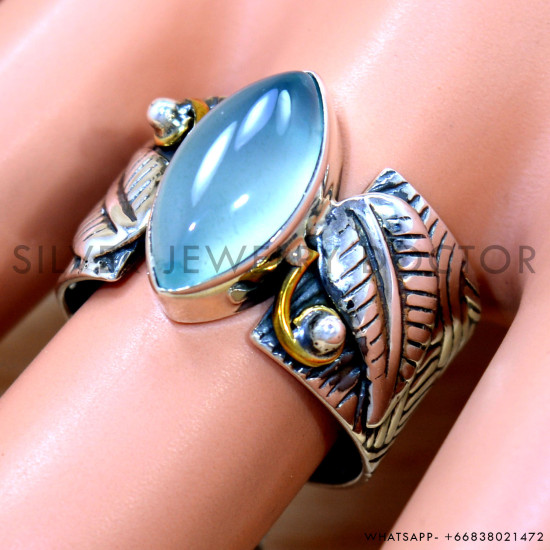 Chalcedony 925 Sterling Silver Ring (SJWR-2618) Chalcedony 925 Sterling Silver Ring (SJWR-2618)