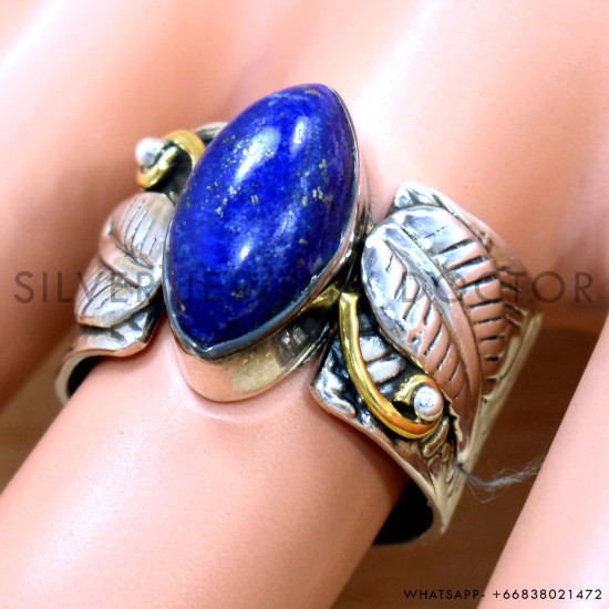 Lapis Lazuli 925 Sterling Silver Ring (SJWR-2620) Lapis Lazuli 925 Sterling Silver Ring (SJWR-2620)