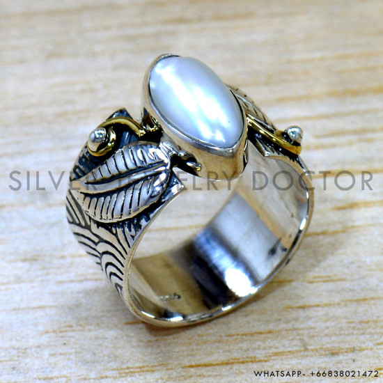 Pearl 925 Sterling Silver Ring (SJWR-2623) Pearl 925 Sterling Silver Ring (SJWR-2623)