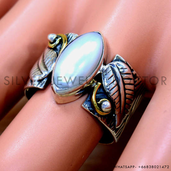 Pearl 925 Sterling Silver Ring (SJWR-2623) Pearl 925 Sterling Silver Ring (SJWR-2623)