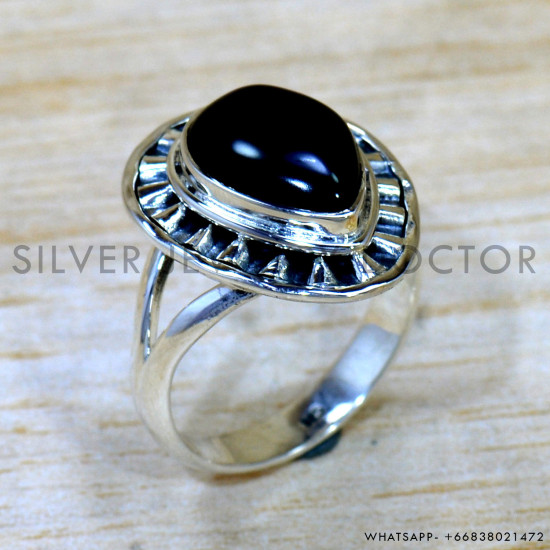 Black Onyx 925 Sterling Silver Ring (SJWR-2625) Black Onyx 925 Sterling Silver Ring (SJWR-2625)