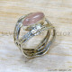 Rose Quartz 925 Sterling Silver Ring (SJWR-2632) Rose Quartz 925 Sterling Silver Ring (SJWR-2632)