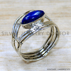 Lapis Lazuli 925 Sterling Silver Ring (SJWR-2635)