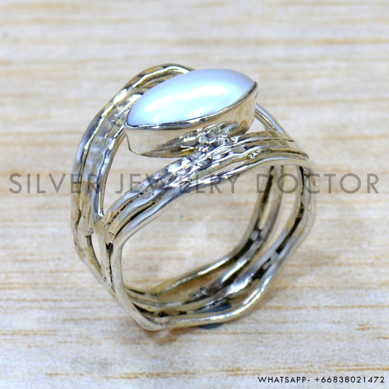 Pearl 925 Sterling Silver Ring (SJWR-2636)