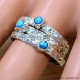 Turquoise 925 Sterling Silver Ring (SJWR-2637) Turquoise 925 Sterling Silver Ring (SJWR-2637)