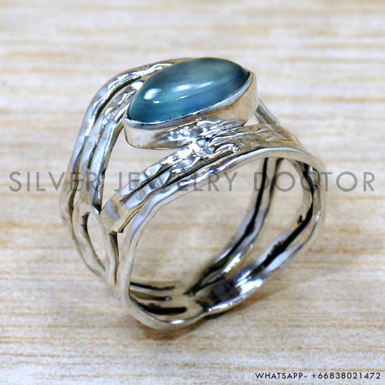 Chalcedony 925 Sterling Silver Ring (SJWR-2641) Chalcedony 925 Sterling Silver Ring (SJWR-2641)